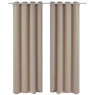 Blackout Curtains with Metal Eyelets, 2 pcs, 135x175cm, Cream - Drape