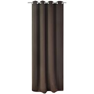 Blackout Curtain with Metal Eyelets, 270x245cm, Brown - Drape