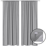 Blackout Curtains, 2 pcs, Double Layer, 140x245cm, Grey - Drape