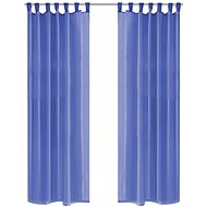 Voile Curtains, 2 pcs, 140x245cm, Royal Blue - Drape