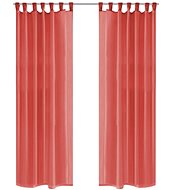 Voile Curtains, 2 pcs, 140x225cm, Red - Drape