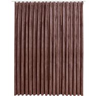 Blackout Curtain with Hooks Velvet Old Pink 290 x 245cm - Drape