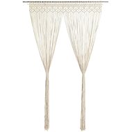 Macramé Curtain 140 x 240cm Cotton - Drape