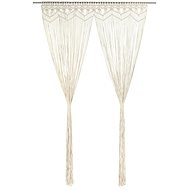 Macramé Curtain 140 x 240cm Cotton - Drape