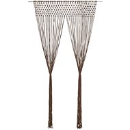 Macramé Curtain Taupe 140 x 240cm Cotton - Drape