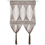 Macramé Curtain Taupe 140 x 240cm Cotton - Drape