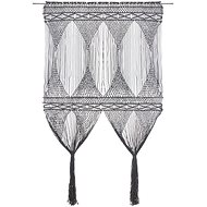 Macramé Curtain Anthracite 140 x 240cm Cotton - Drape