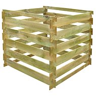 Slat Composter 0.54m3 Square Wood - Compost Bin