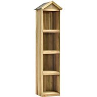 Garden Shelf for Tools 36x36x163cm Impregnated Pine - Garden Storage Cabinet