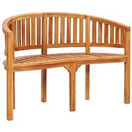 Banana Bench 120cm Solid Teak Wood - Garden Bench