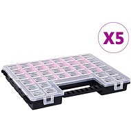 Component Boxes 5 pcs Adjustable Compartments 385 x 283 x 50cm - Storage Box