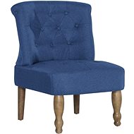 Francouzské křeslo modré textil - Křeslo