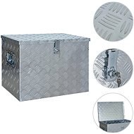 Aluminium Box 610 x 430 x 455mm Silver - Storage Box