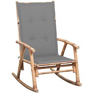Rocking Chair with Bamboo Cushion - Armchair