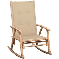 Rocking Chair with Cushion Bamboo - Armchair