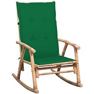 Rocking Chair with Bamboo Cushion - Armchair