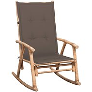Rocking Chair with Bamboo Cushion - Armchair