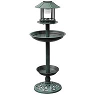 Bird Feeder and Bath with Solar Lighting - Bird Feeder