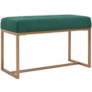Lavice 80 cm zelená sametová - Lavice