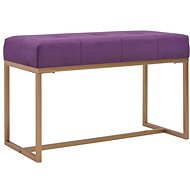 Lavice 80 cm fialová sametová - Lavice