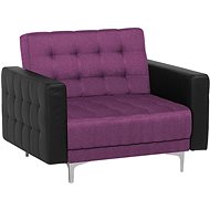 SHUMEE polohovací TV křeslo, textil, světle šedé - Křeslo
