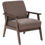 SHUMEE polohovací TV křeslo, umělá kůže a textil, hnědé, 329490 - Křeslo