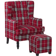 SHUMEE relaxační křeslo černé textil, 341274 - Křeslo