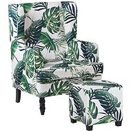 SHUMEE relaxační křeslo černé textil, 341318 - Křeslo