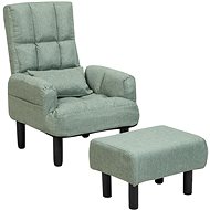 SHUMEE relaxační křeslo hnědé textil, 341293 - Křeslo