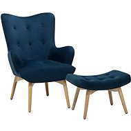 SHUMEE relaxační křeslo hnědé textil, 341315 - Křeslo