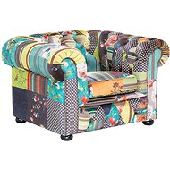 SHUMEE relaxační křeslo krémové textil a PVC, 341303 - Křeslo