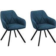 SHUMEE relaxační křeslo modré textil, 341316 - Křeslo