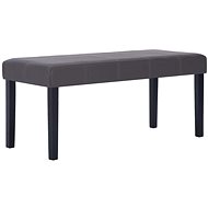 Lavice 106 cm šedá umělá kůže - Lavice