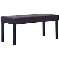 Lavice 106 cm hnědá umělá kůže - Lavice