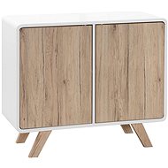  Hnědá a bílá komoda MILO, 170088 - Chest of Drawers