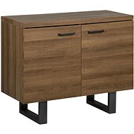 Dvoudveřová komoda  tmavé dřevo TIMBER, 181596 - Komoda