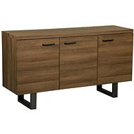 Komoda třídveřová tmavé dřevo TIMBER, 181598 - Komoda