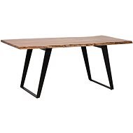 Dřevěný hnědý jídelní stůl 200 x 100 cm JAIPUR , 156733 - Jídelní stůl