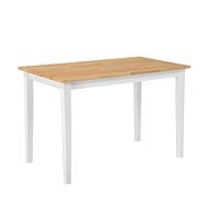 Drevený stôl do jedálne biely 120 × 75 cm HOUSTON, 85919 - Jedálenský stôl
