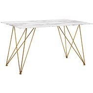 Jídelní stůl 140 x 80 cm mramorový vzhled KENTON, 180397 - Jídelní stůl