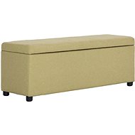 Lavice s úložným prostorem 116 cm zelená polyester - Lavice