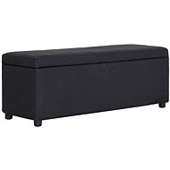 Lavice s úložným prostorem 116 cm černá polyester - Lavice