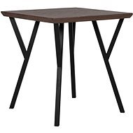 Jídelní stůl 70 x 70 cm, tmavé dřevo s černým BRAVO, 168937 - Jídelní stůl