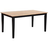 Jedálenský stôl drevený svetlohnedý/čierny 150 × 90 cm GEORGIA, 162780 - Jedálenský stôl