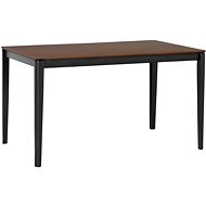 Jídelní stůl hnědý / černý 135x80x75 cm CEDAR, 160894 - Jídelní stůl