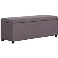 Lavice s úložným prostorem 116 cm taupe polyester - Lavice