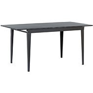 Rozkladací jedálenský stôl 120/160 × 80 cm čierny NORLEY, 251842 - Jedálenský stôl