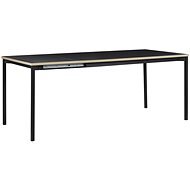 Rozkládací jídelní stůl 140/190 x 90 cm černý AVIS, 250843 - Jídelní stůl