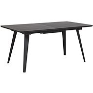 Rozkladací jedálenský stôl 160/200 × 90 cm čierny IRVINGTON, 251911 - Jedálenský stôl