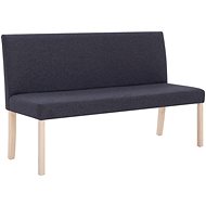 Lavice 139,5 cm tmavě šedá polyester - Lavice